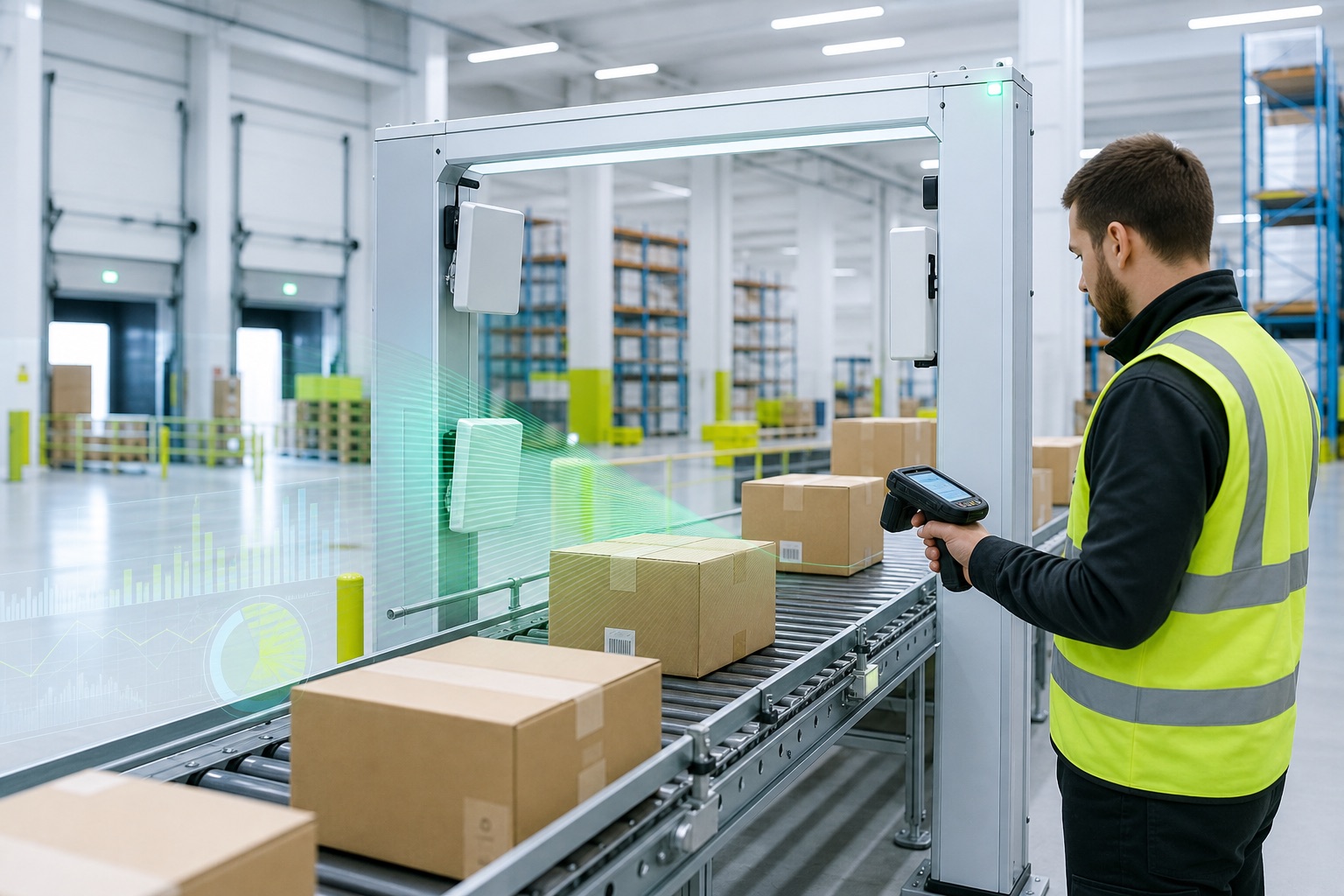 UHF en entrada de mercancías e inventario